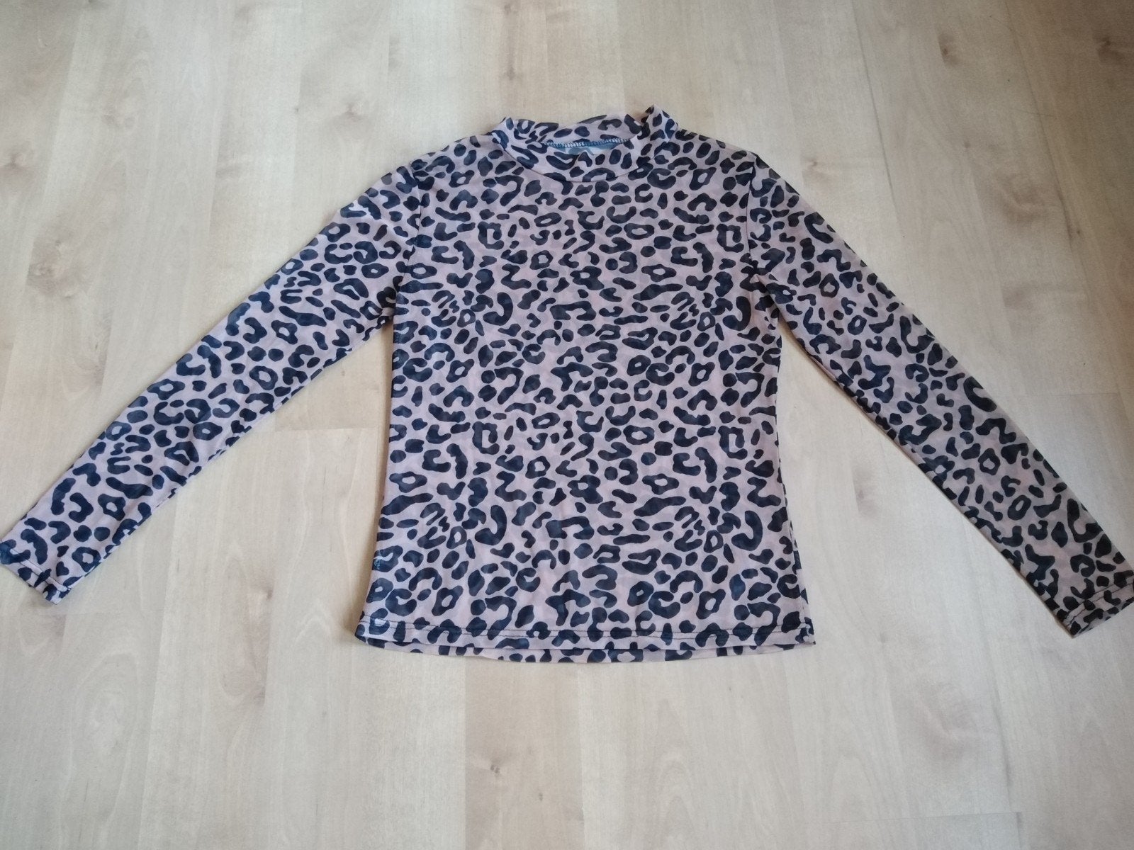 panterprint shirt, Bruin, Ophalen of Verzenden, Zo goed als nieuw, Lange mouw
