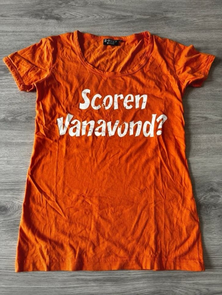 Oranje shirt wk, Maat 38/40 (M), Oranje, Ophalen of Verzenden, Zo goed als nieuw