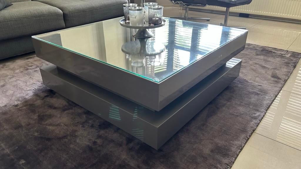 Eric Kuster style Salontafel 100 x 100 cm, Huis en Inrichting, Tafels | Salontafels, Vierkant, Minder dan 50 cm, 50 tot 100 cm