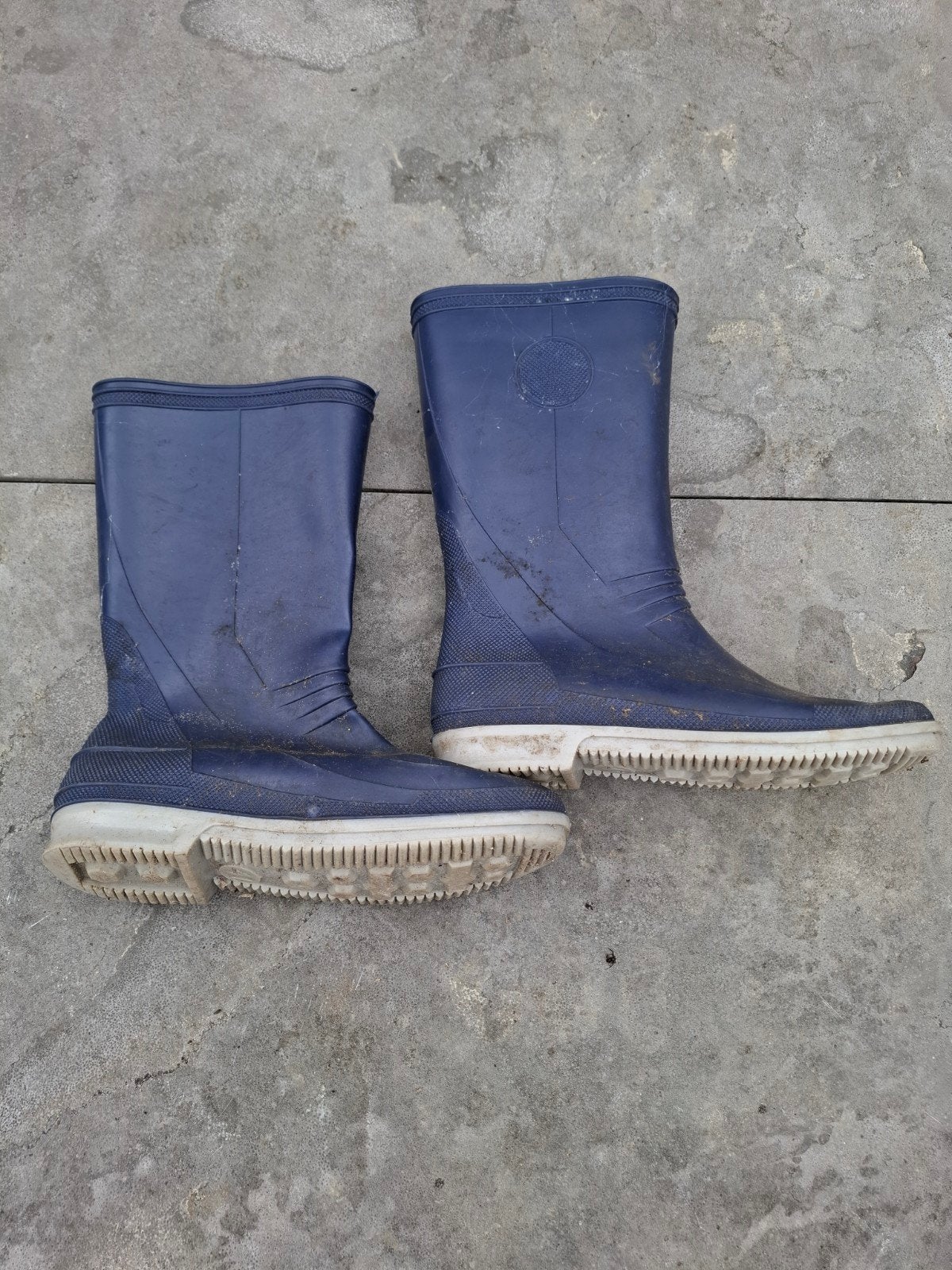 Blauwe regenlaarzen - Maat 41, Blauw, Ophalen of Verzenden, Regenlaarzen, Gedragen