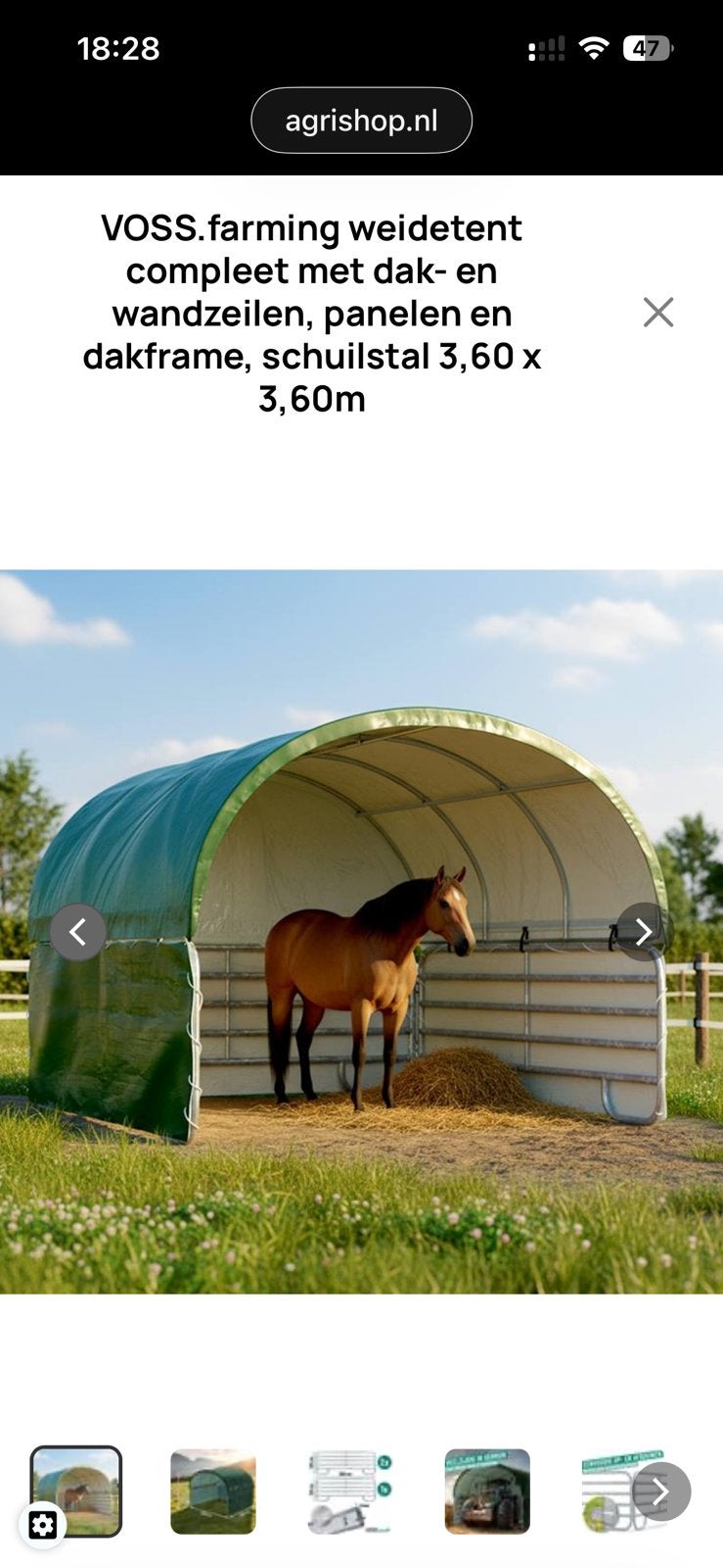 Gevraagd schuilstal/ tent paarden., Ophalen, Zo goed als nieuw, Overige soorten