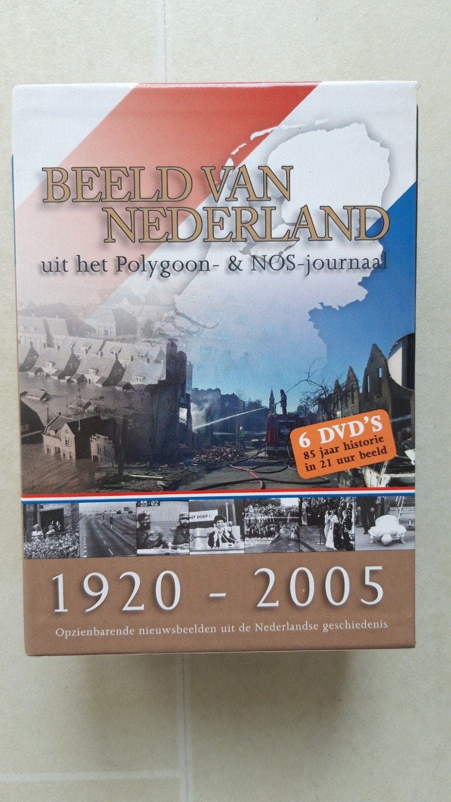 Beeld van Nederland 1920-2005 - 6 DVD's Polygoon/NOSJournaal, Inclusief boekje, Alle leeftijden, Zo goed als nieuw, Politiek of Geschiedenis