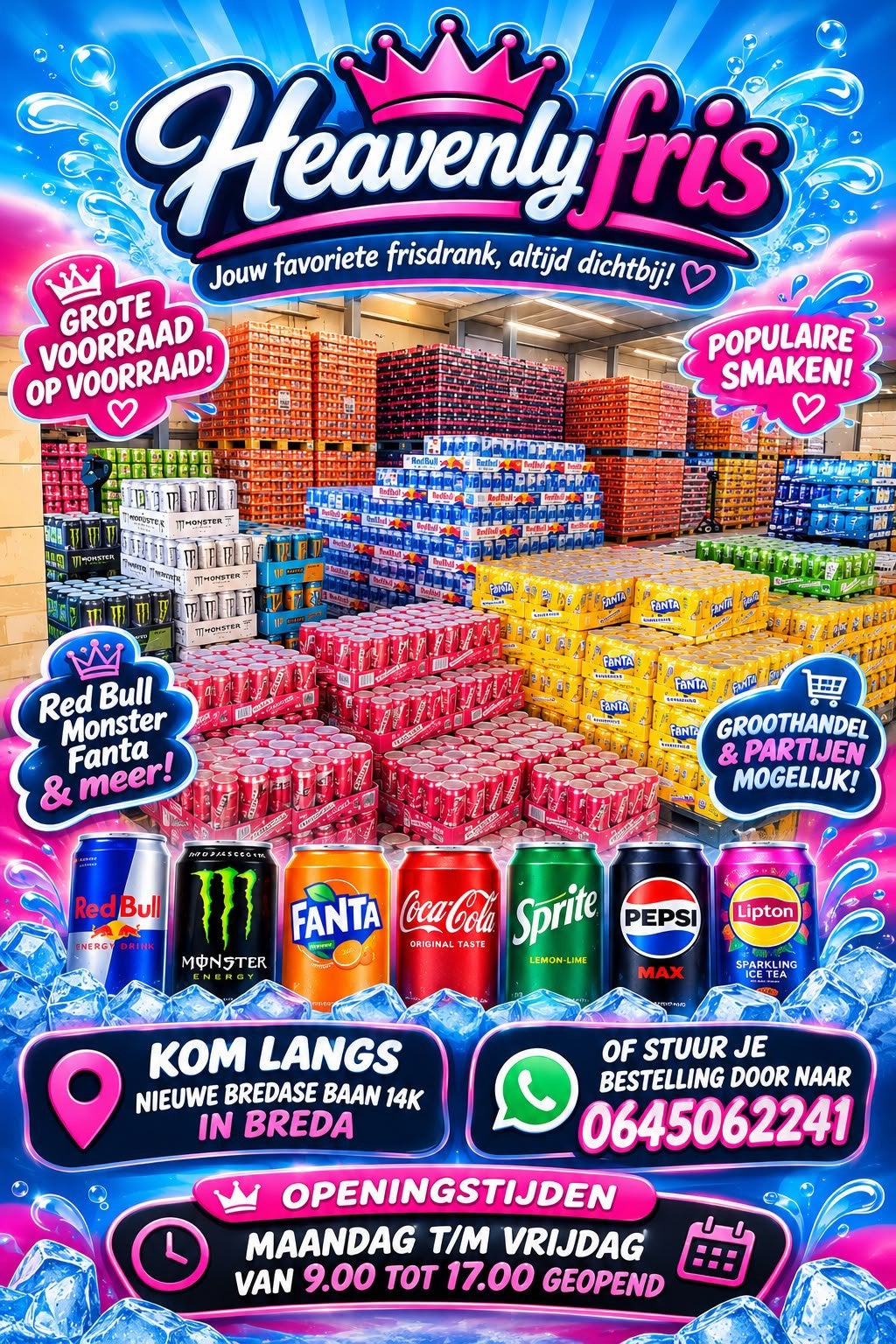 Frisdrank kopen per tray of pallet | Bezorgen & Afhalen, Diversen, Ophalen