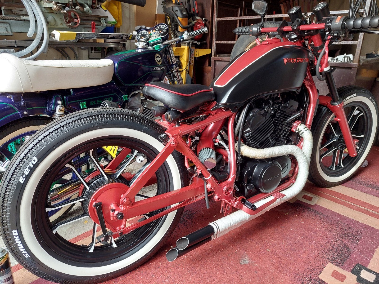 Unieke custom bobber motorfiets, Particulier