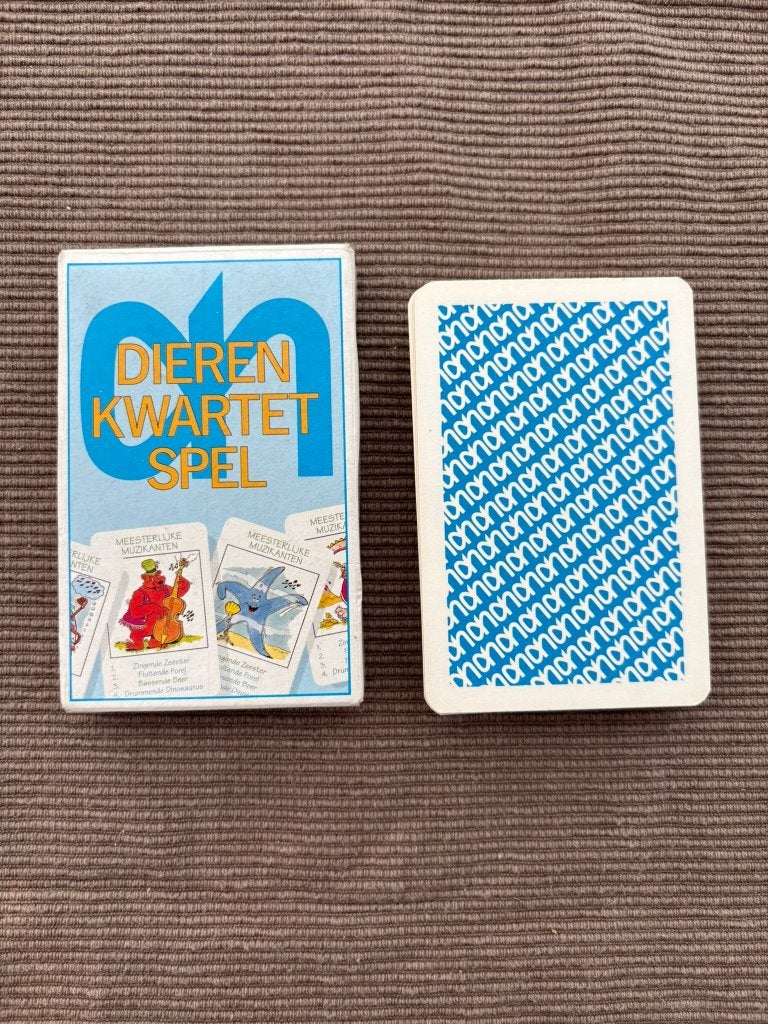 Ah dieren kwartet spel - albert heijn kaartspel vintage!, Verzamelen, Ophalen of Verzenden, Zo goed als nieuw, Kwartet(ten)