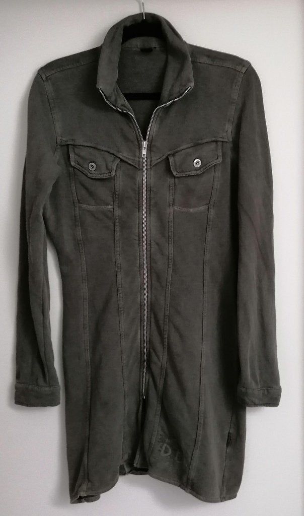 CASUAL lang legergroen sweatervest van DIDI mt. XS/S, Didi, Ophalen of Verzenden, Zo goed als nieuw, Maat 34 (XS) of kleiner