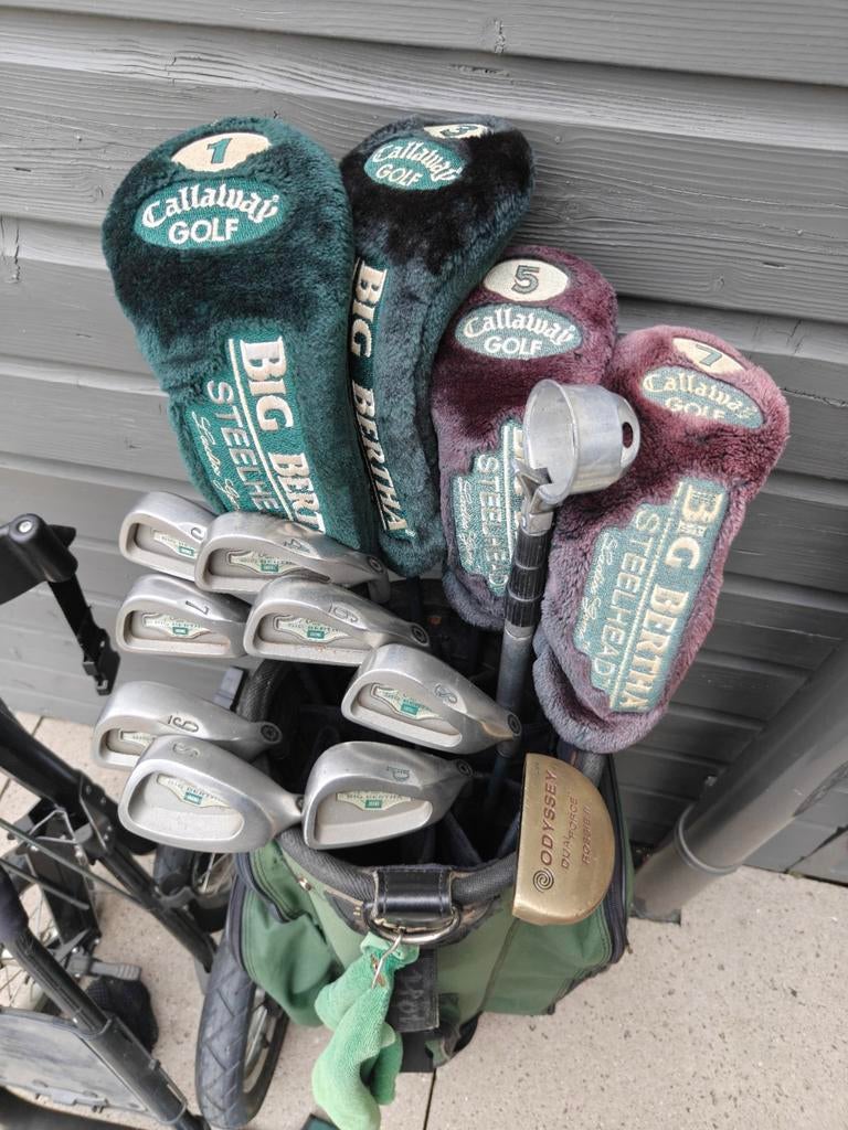 Complete golfset dames callaway+ tas + 3-wiel trolley/ Odyss, Ophalen of Verzenden, Zo goed als nieuw, Set, Callaway