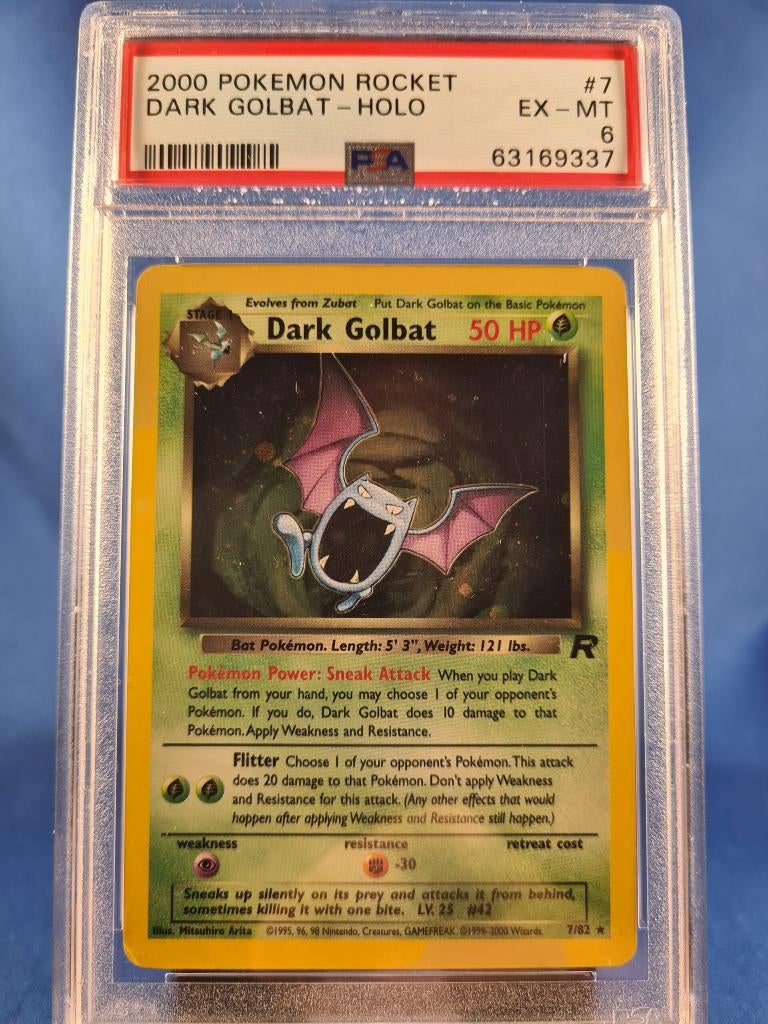 Dark Golbat 7/82 - Team Rocket (PSA 6), Verzenden, Gebruikt