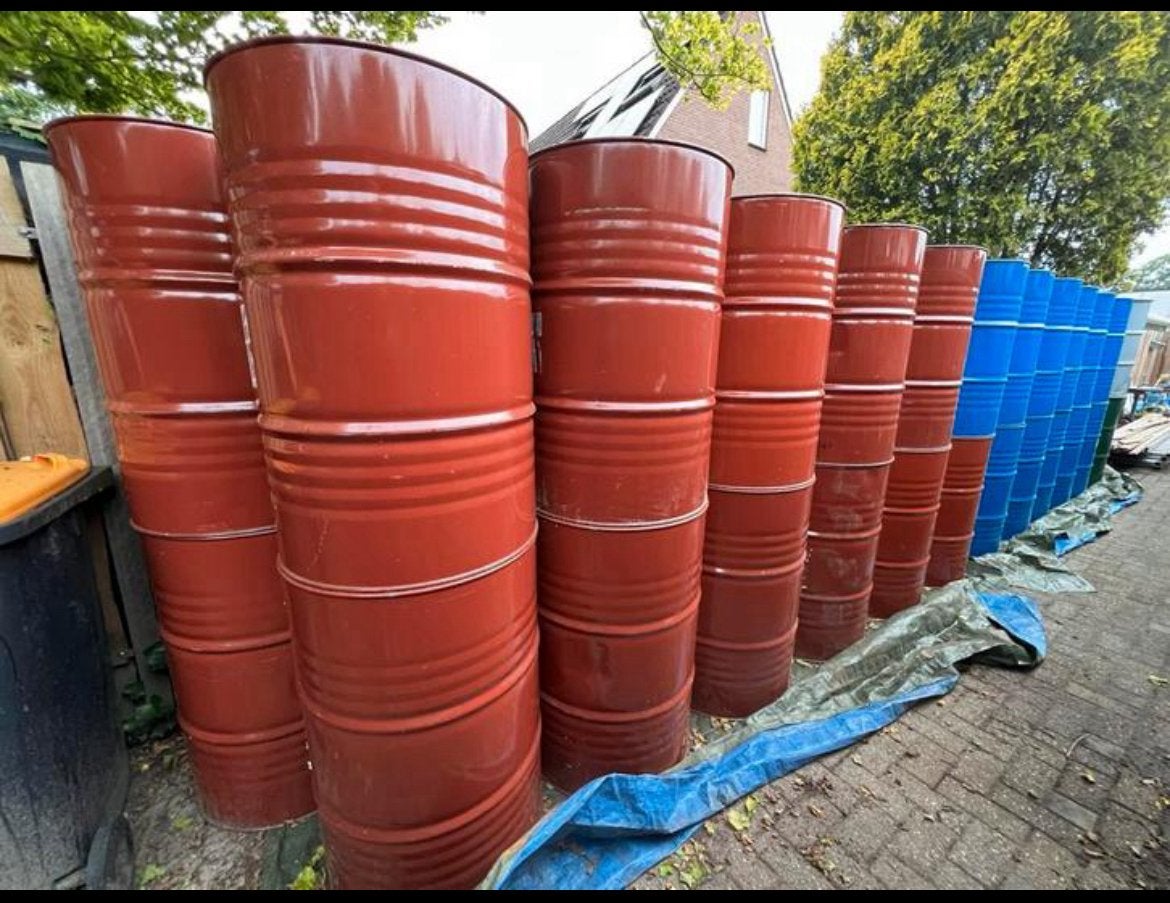 VUURTON     208 LITER    €9,95    0650526928, Tuin en Terras, Vuurkorven, Ophalen, Zo goed als nieuw