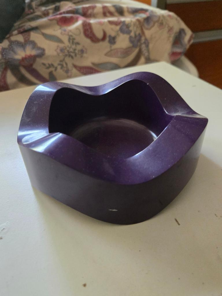 Vintage 60s Helit asbak / schaaltje melamine paars, Ophalen of Verzenden, Huis en Inrichting