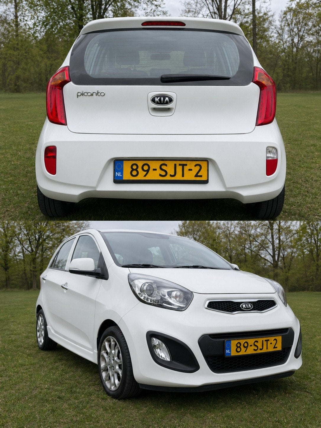 Kia Picanto 1.0 Cvvt 5-DRS 2011 Wit, Auto's, Voorwielaandrijving, 400 kg, Origineel Nederlands, Handgeschakeld