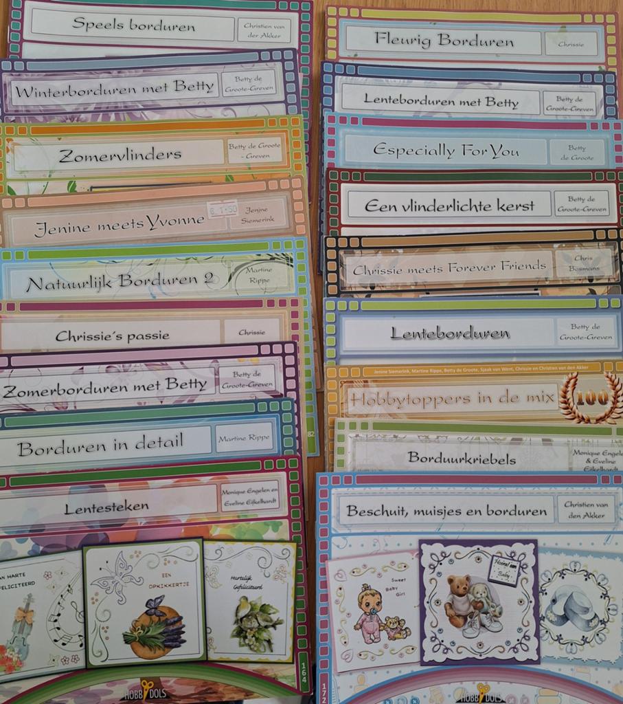 Borduurboekjes voor kaarten te maken, Ophalen, Overige thema's