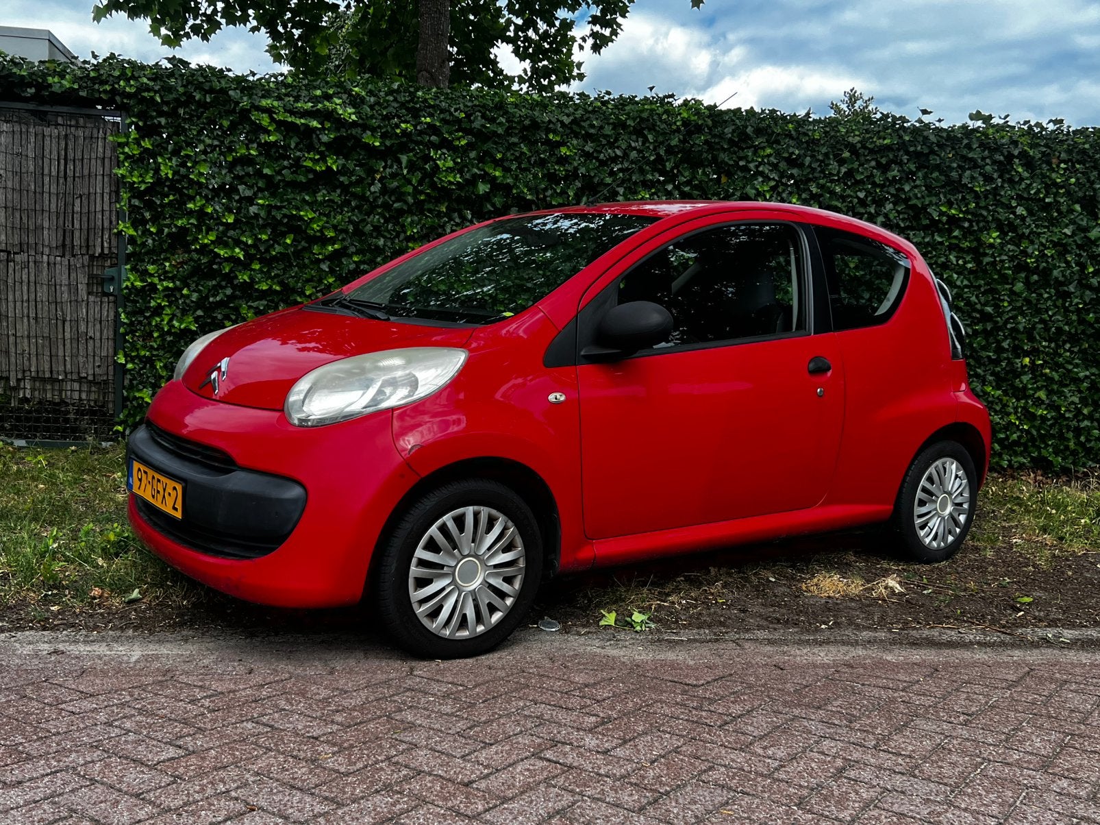 Citroën C1 1.0 3-DRS 2008 Rood €1600, Voorwielaandrijving, 4 stoelen, C1, 68 pk
