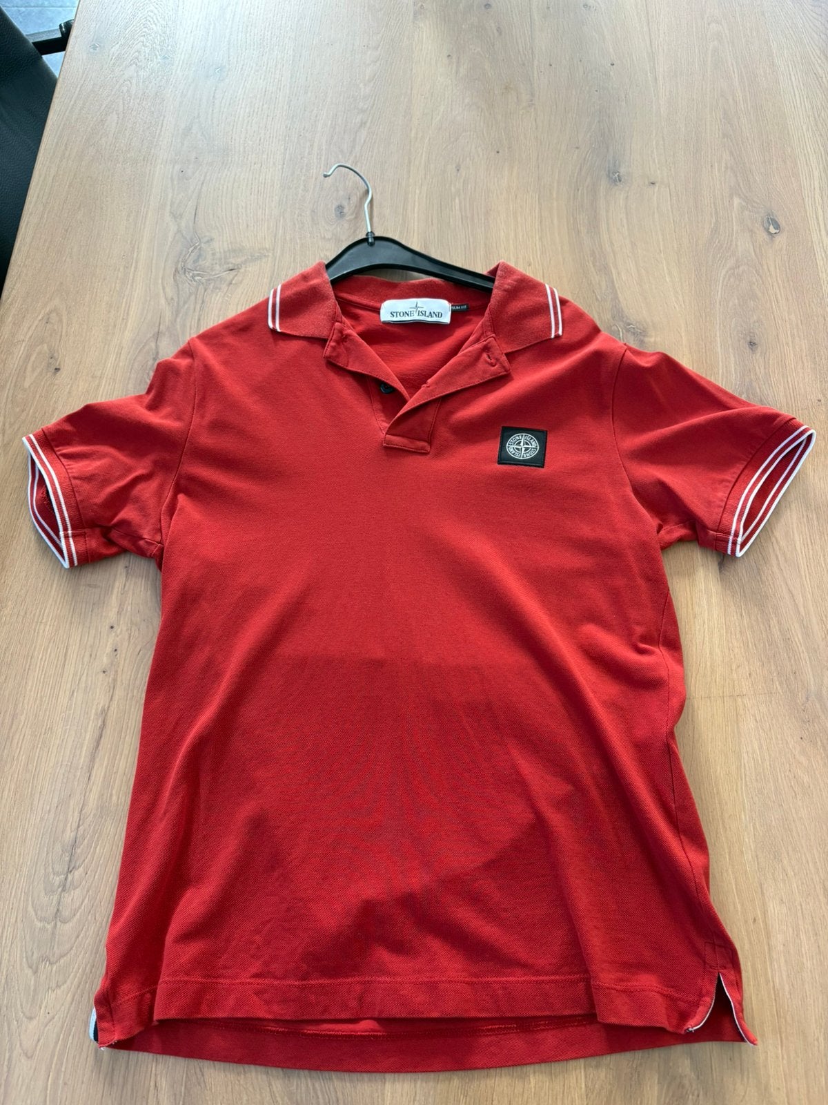Stone Island polo heren rood maat S, Kleding | Heren, Ophalen of Verzenden, Zo goed als nieuw, Maat 48/50 (M), Rood