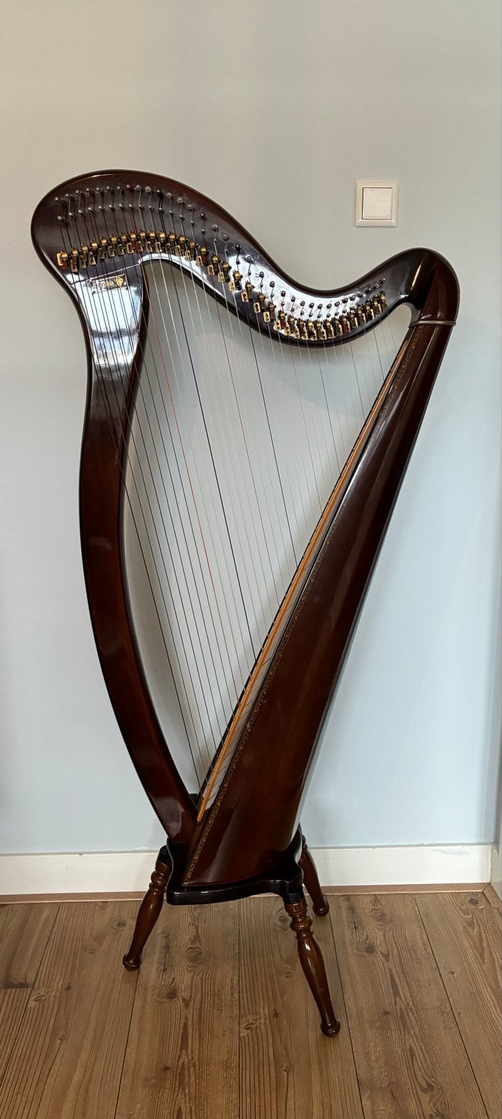 Aoyama harp 34 snaren, Ophalen, Gebruikt