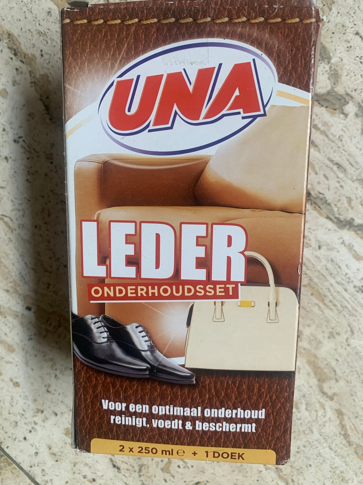 UNA Leder Onderhoudsset - Reiniger & Balsem (2x250ml), Ophalen, Nieuw