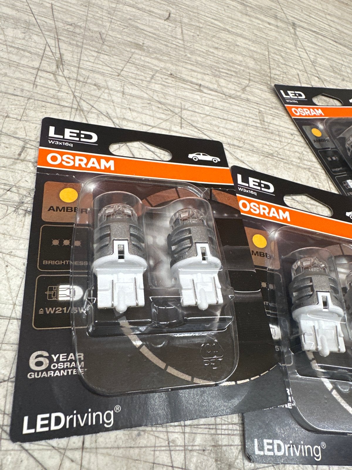 5x Osram LEDriving W3x16q LED Amber Knipperlichten, Ophalen of Verzenden