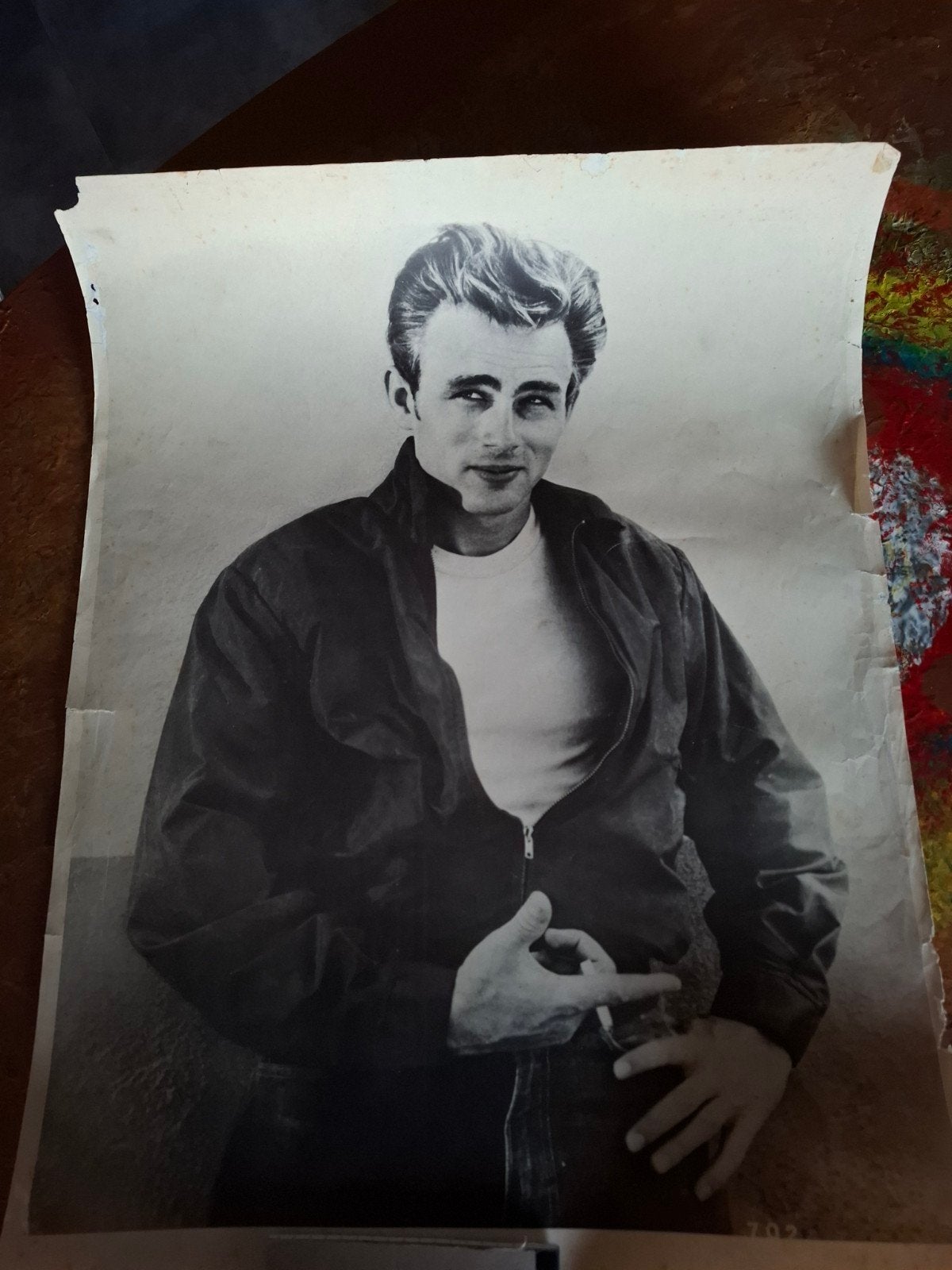 Vintage Zwart-wit Foto James Dean, Ophalen of Verzenden