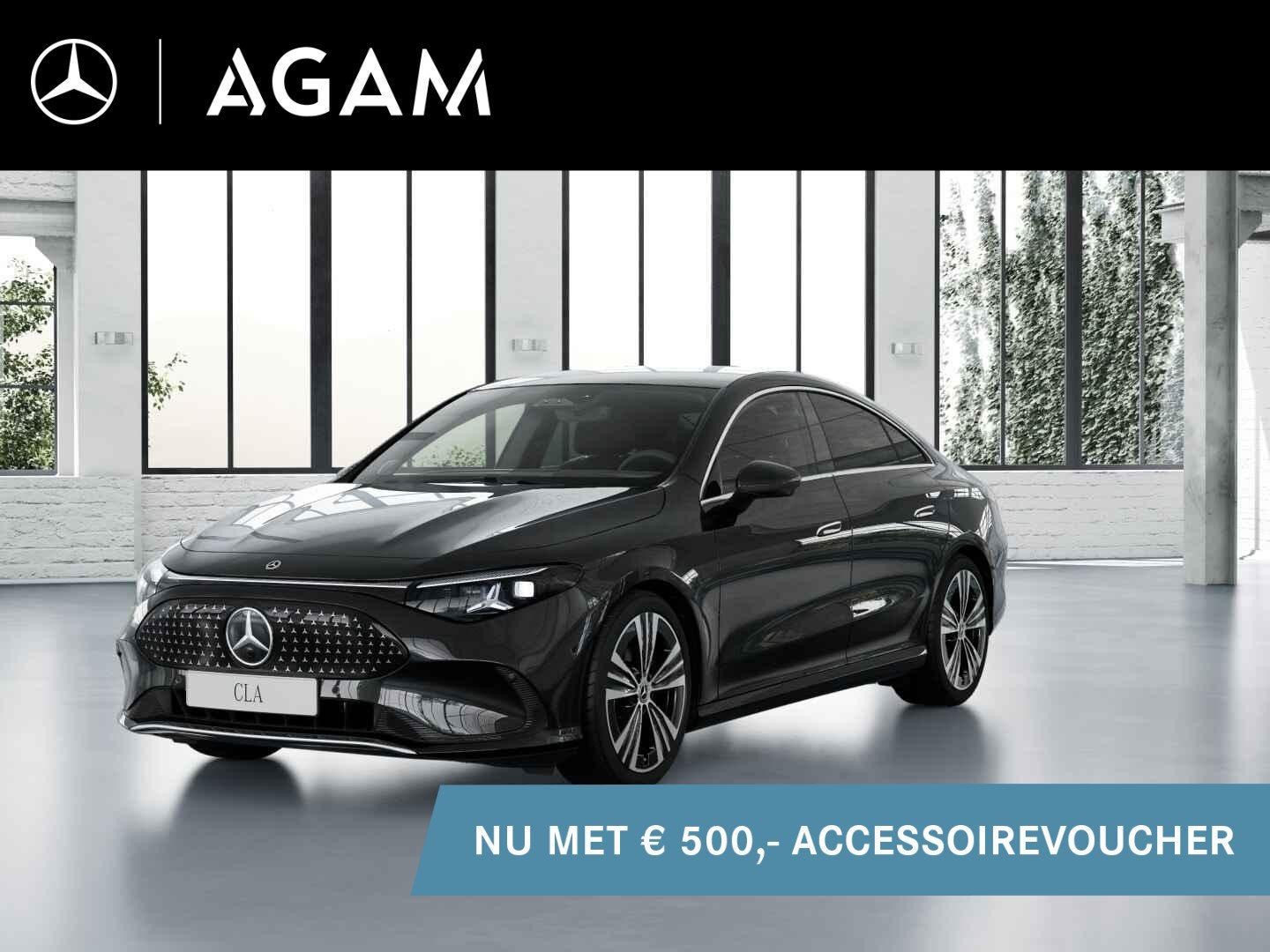 Mercedes-Benz CLA electric 200 Business Solution Luxury 58 k, Auto's, Automaat, CLA, Achterwielaandrijving, Zwart