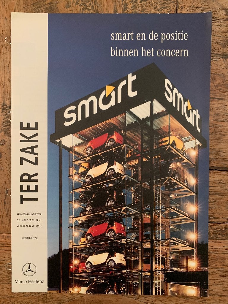 Product informatie brochure Mercedes-Benz Smart 1998, Nieuw, Mercedes-Benz, Mercedes, Ophalen of Verzenden