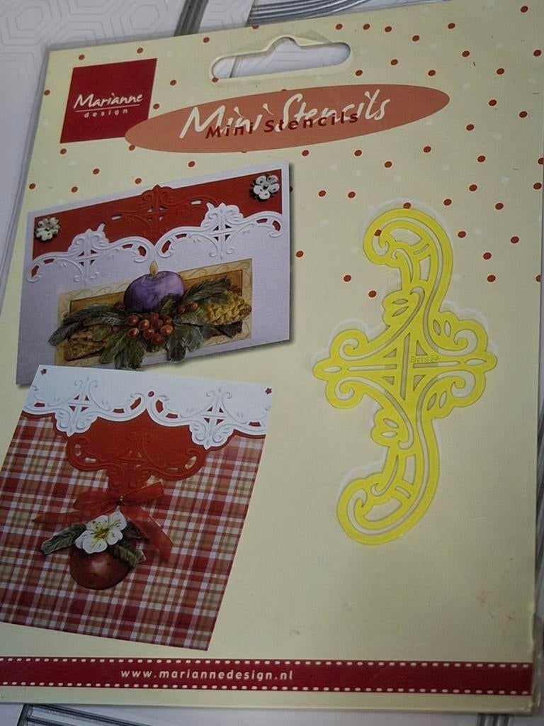 Marianne Design Mini Stencils en DecoTime Cutting & Embossin, Geschikt voor snijden, Overige thema's, Nieuw, Meerkleurig