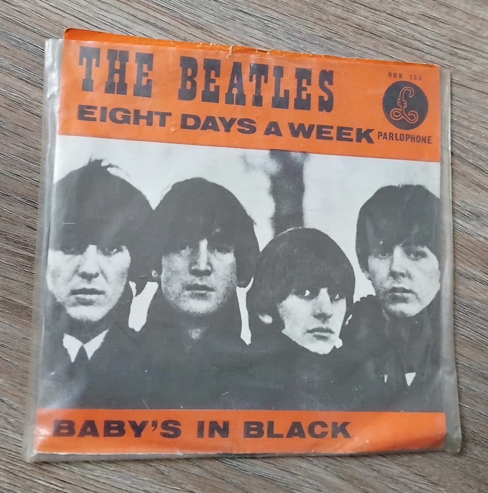 The Beatles - Eight Days A Week / Baby's In Black 7" vinyl, Cd's en Dvd's, Vinyl Singles, Gebruikt, Originele persing, 7 inch