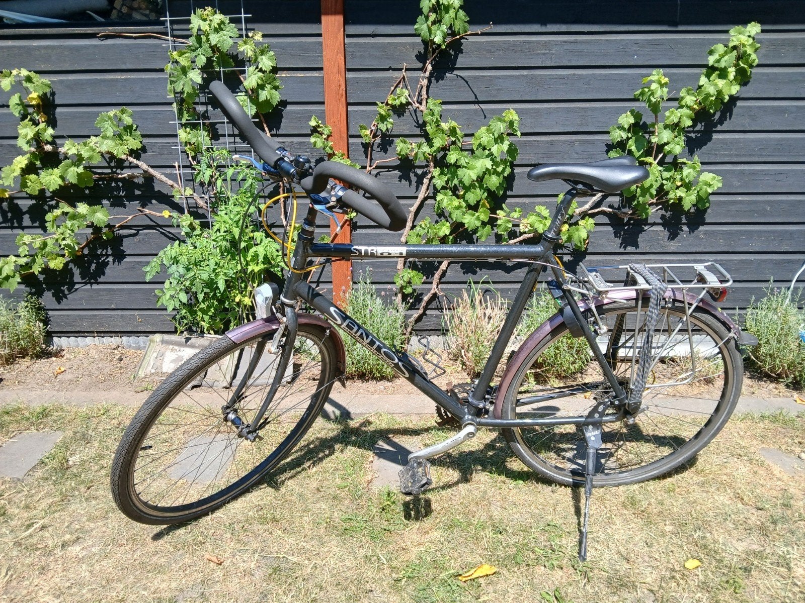 Santos STR01 Herenfiets 28',28 versnellingen, vlinderstuur, 28 inch, Gebruikt, Velgrem, Meer dan 20 versnellingen
