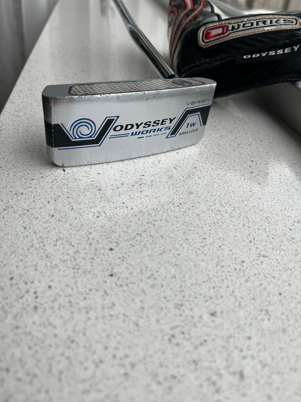 Odyssey Armlock Putter met nieuwe SuperStroke grip, Ophalen of Verzenden, Zo goed als nieuw, Club, Overige merken