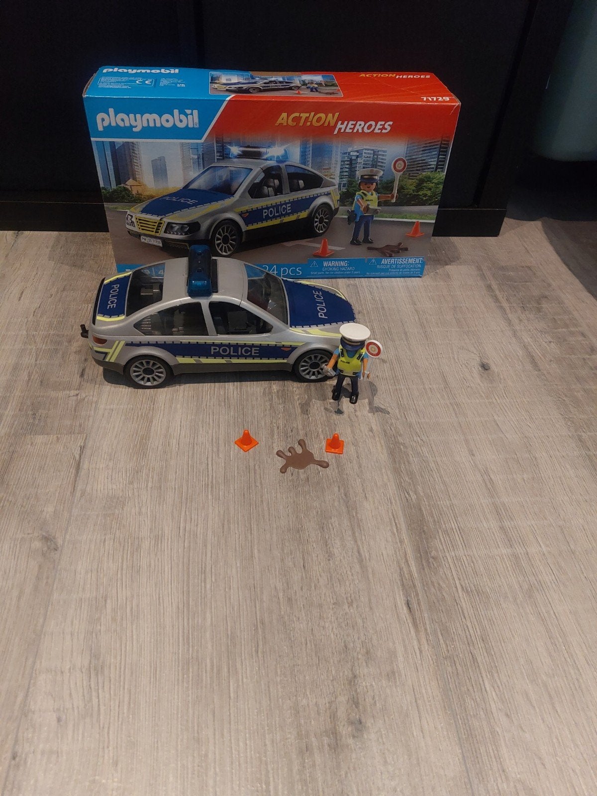 Playmobil Politieauto met agent en accessoires, Ophalen, Zo goed als nieuw, Jongen of Meisje