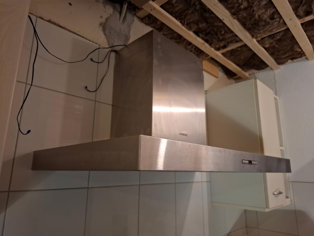 Siemens afzuigkap - RVS wandschouwkap, Ophalen, Gebruikt, Wandschouwkap, 400 tot 600 m³ per uur