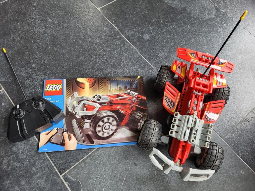 Lego 8378 Red Beast RC met afstandsbediening en handleiding, Ophalen, Gebruikt, Lego, Racers