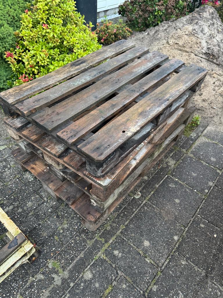 4 euro pallets gratis af te halen, Ophalen of Verzenden, Overige houtsoorten, Minder dan 200 cm, Pallet