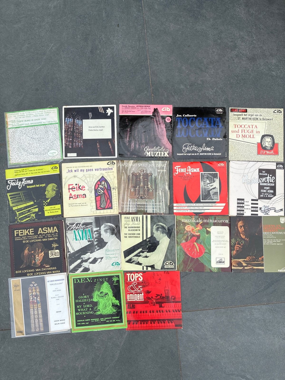 Verzameling single platen orgel en koormuziek, Cd's en Dvd's, Vinyl | Klassiek, Gebruikt, Overige componisten, Ophalen of Verzenden