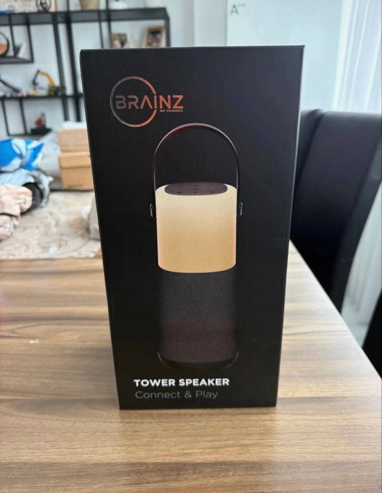 BRAINZ Tower Speaker Connect & Play met LED-verlichting, Audio, Tv en Foto, Overige merken, Nieuw, Ophalen of Verzenden, Draagbare speaker