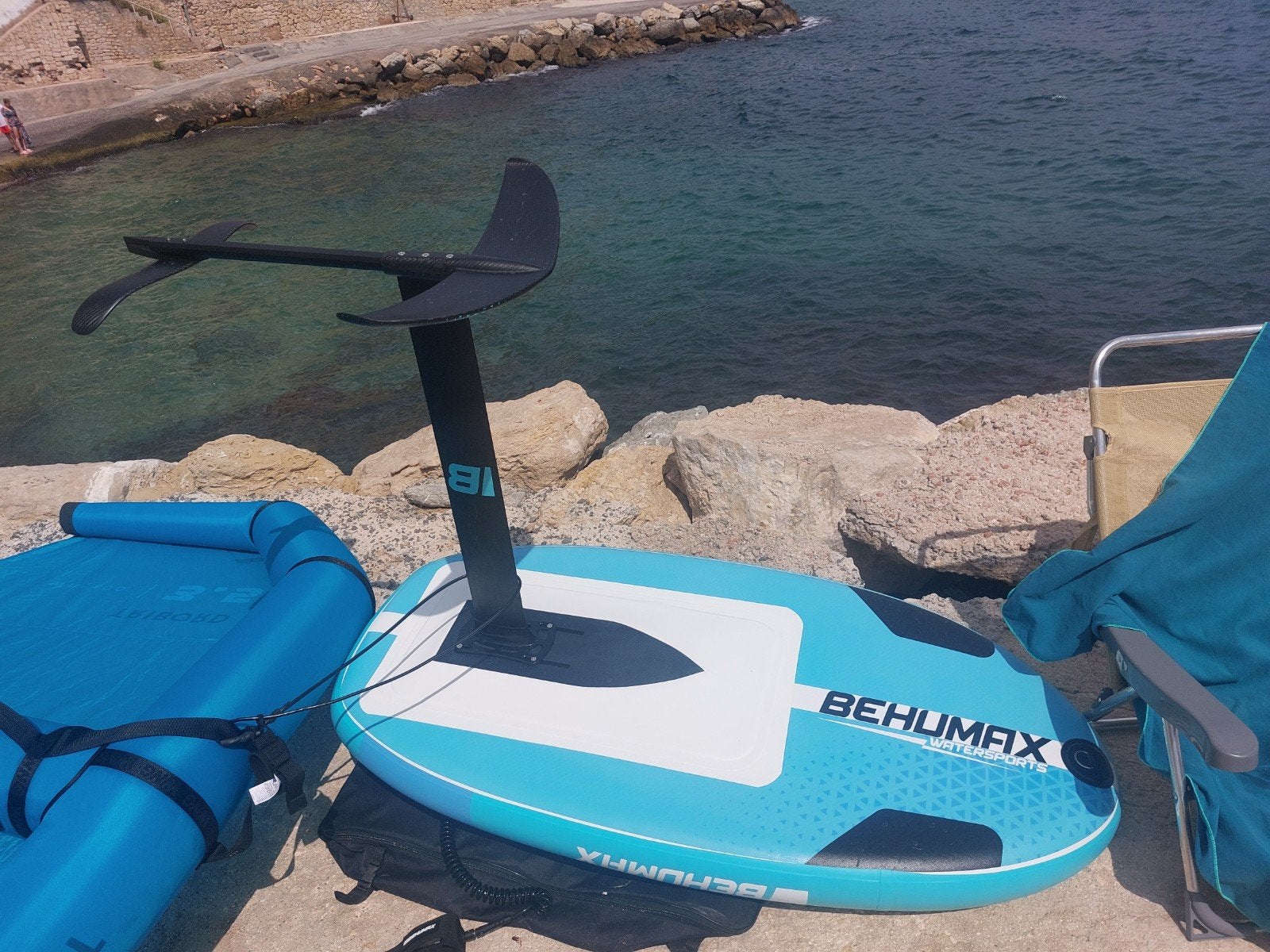Behumax foil en Tribord Wing 3.5m3foil Set, Ophalen, Gebruikt