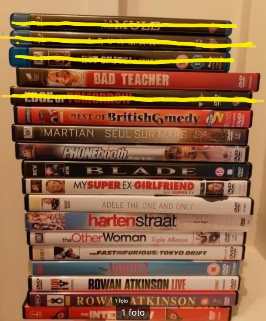 Opruiming dvd's fast and furious, adele, blade, martian, Alle leeftijden, Ophalen, Zo goed als nieuw