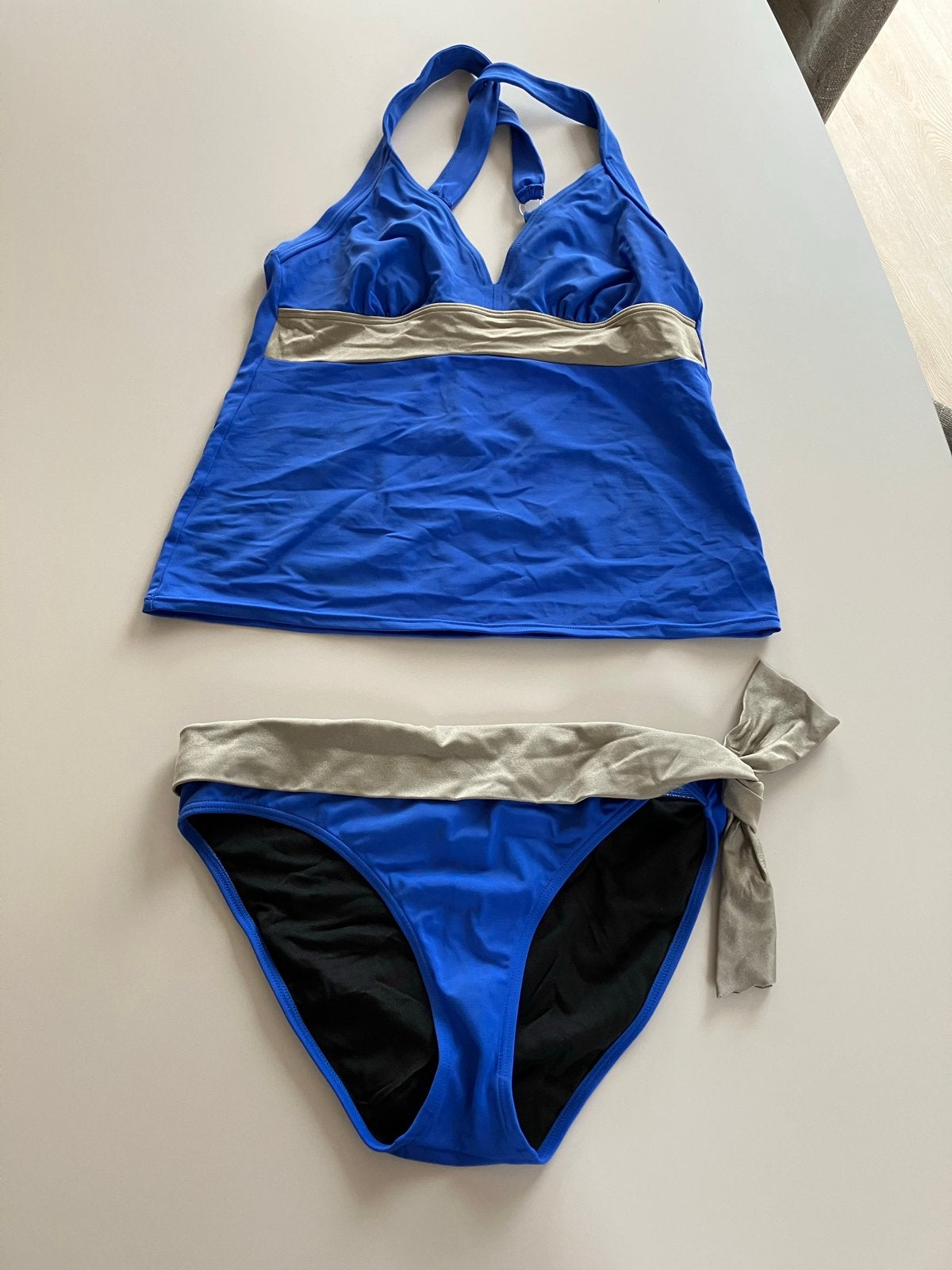 Blauwe tankini set van Beachwave, maat 42B/C, Ophalen of Verzenden, Zo goed als nieuw, Blauw, Bikini