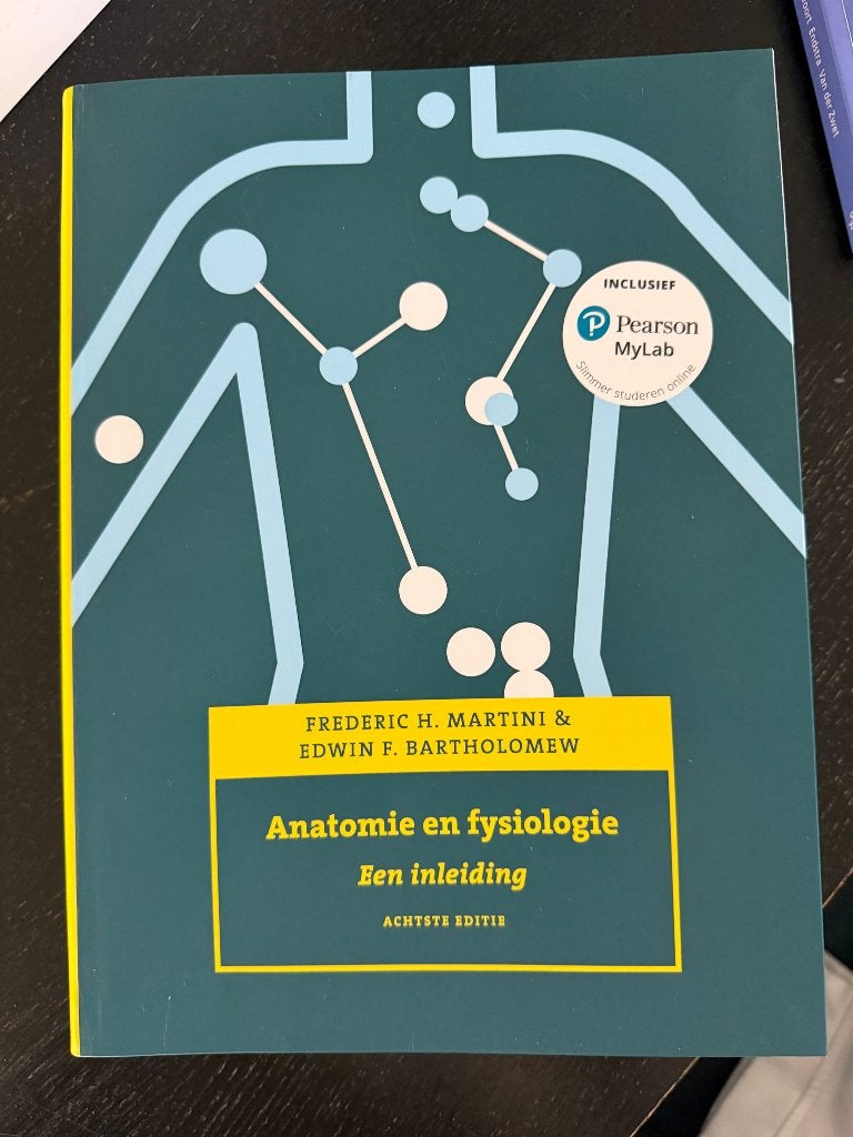 Anatomie en fysiologie 8e, Zo goed als nieuw, Frederic H. Martini & Edwin F. Bartholomew, Beta, HBO