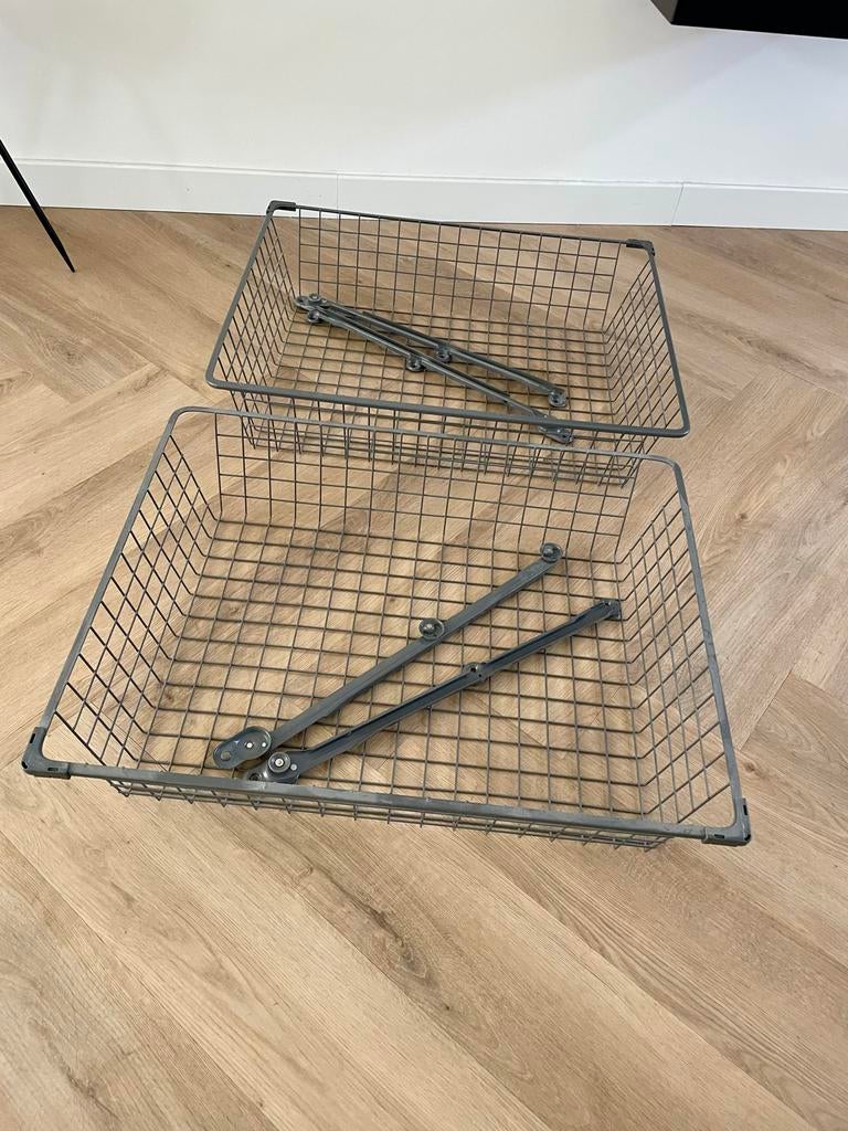 grijze metalen IKEA pax kast manden, Zo goed als nieuw, Minder dan 100 cm, Metaal, Met lade(s)
