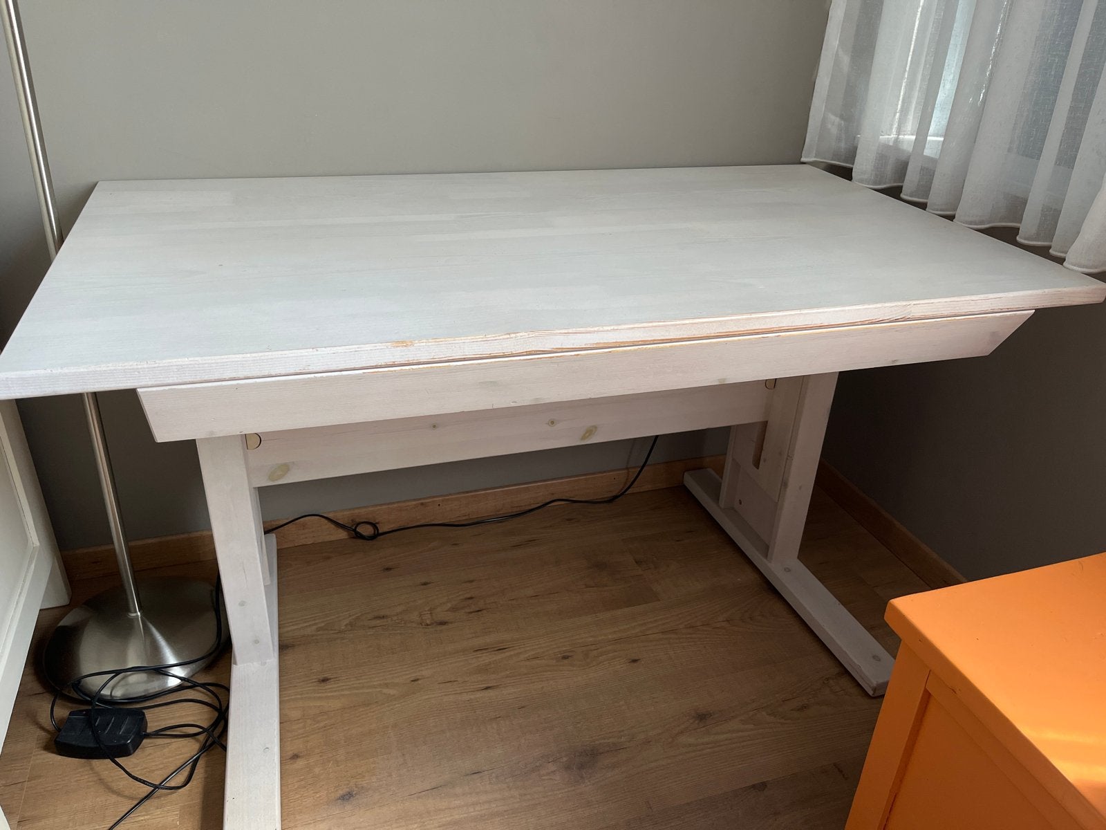 White wash bureau met lade, Ophalen, Overige typen, Gebruikt, 120 cm