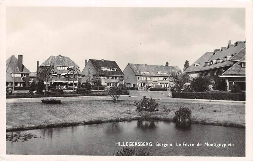 Rotterdam Hillegersberg Burgem. Le Fevre de Montignyplein, Ophalen of Verzenden, 1940 tot 1960, Gelopen, Zuid-Holland