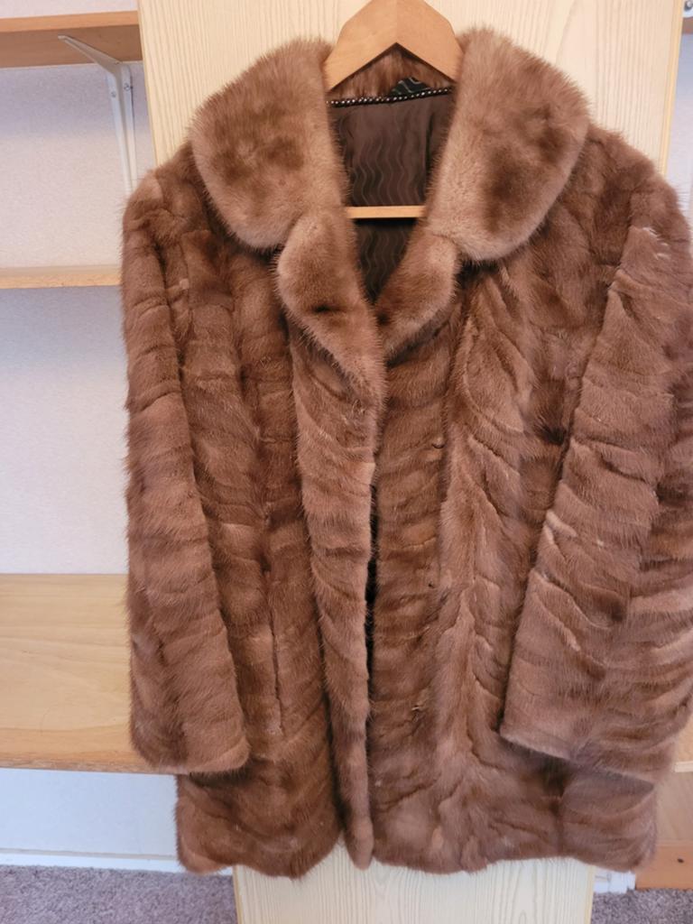 Vintage bondjas, echte nerts, Ophalen of Verzenden, Gedragen, Zwart