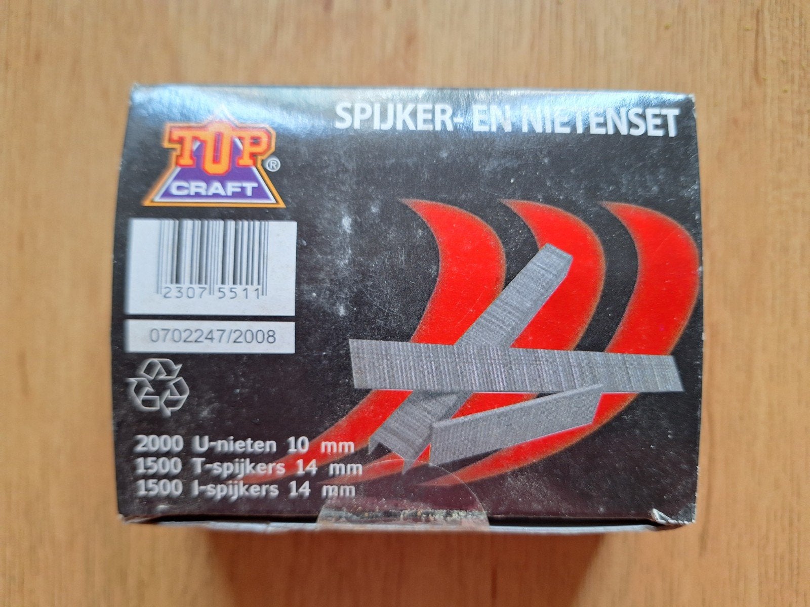 7 doosjes Top Craft Spijker- en Nietenset voor Tacker/Nietma, Doe-het-zelf en Verbouw, Ophalen of Verzenden, Nieuw, Tacker/nietmachine