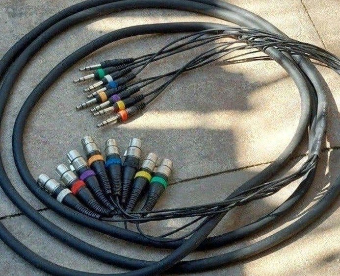 8-kanaals XLR naar Jack Multikabel - 5 meter, Ophalen of Verzenden, Gebruikt