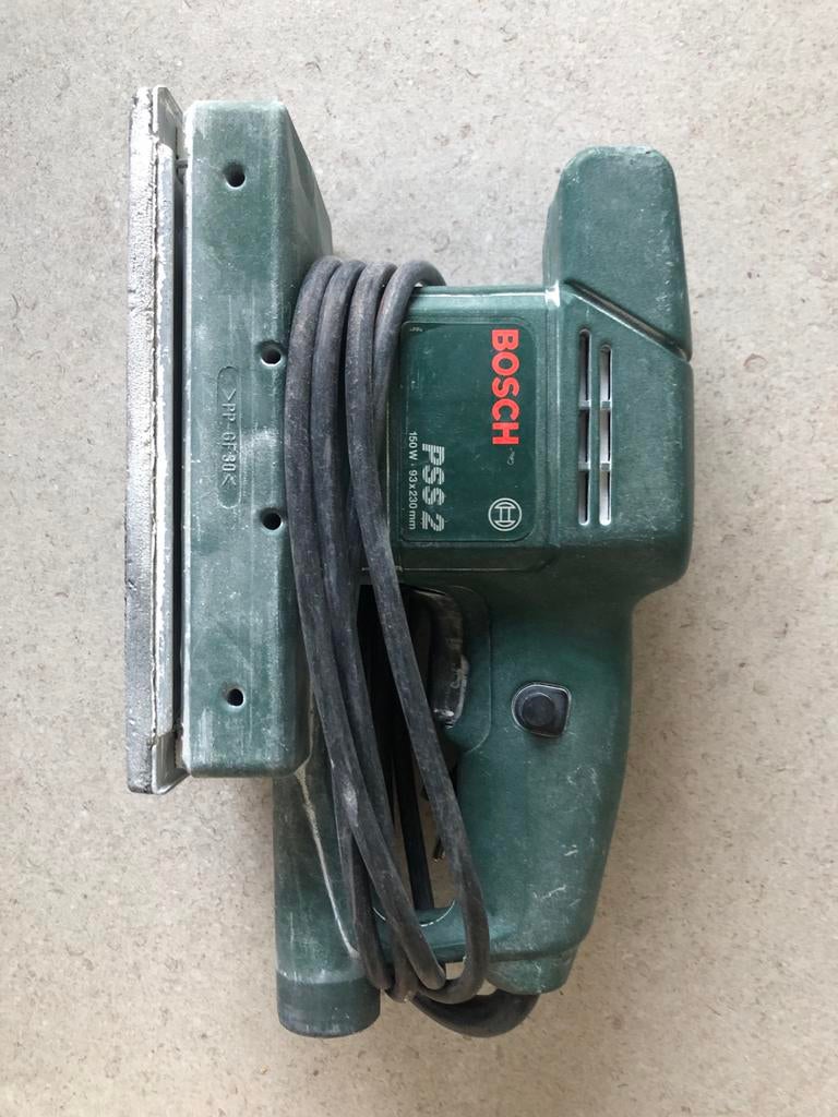 Bosch PSS 2 Vlakschuurmachine - Gebruikt, Ophalen of Verzenden, Gebruikt, Minder dan 600 watt, Vlakschuurmachine