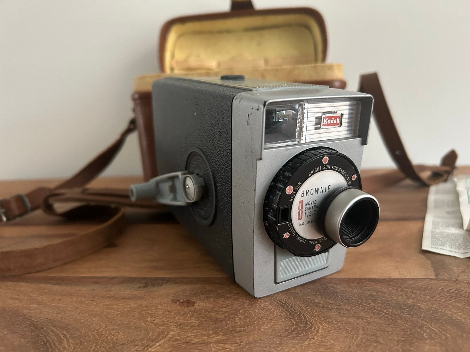 Vintage Kodak Brownie 8mm filmcamera met tas, Ophalen of Verzenden, Gebruikt, Compact, Kodak