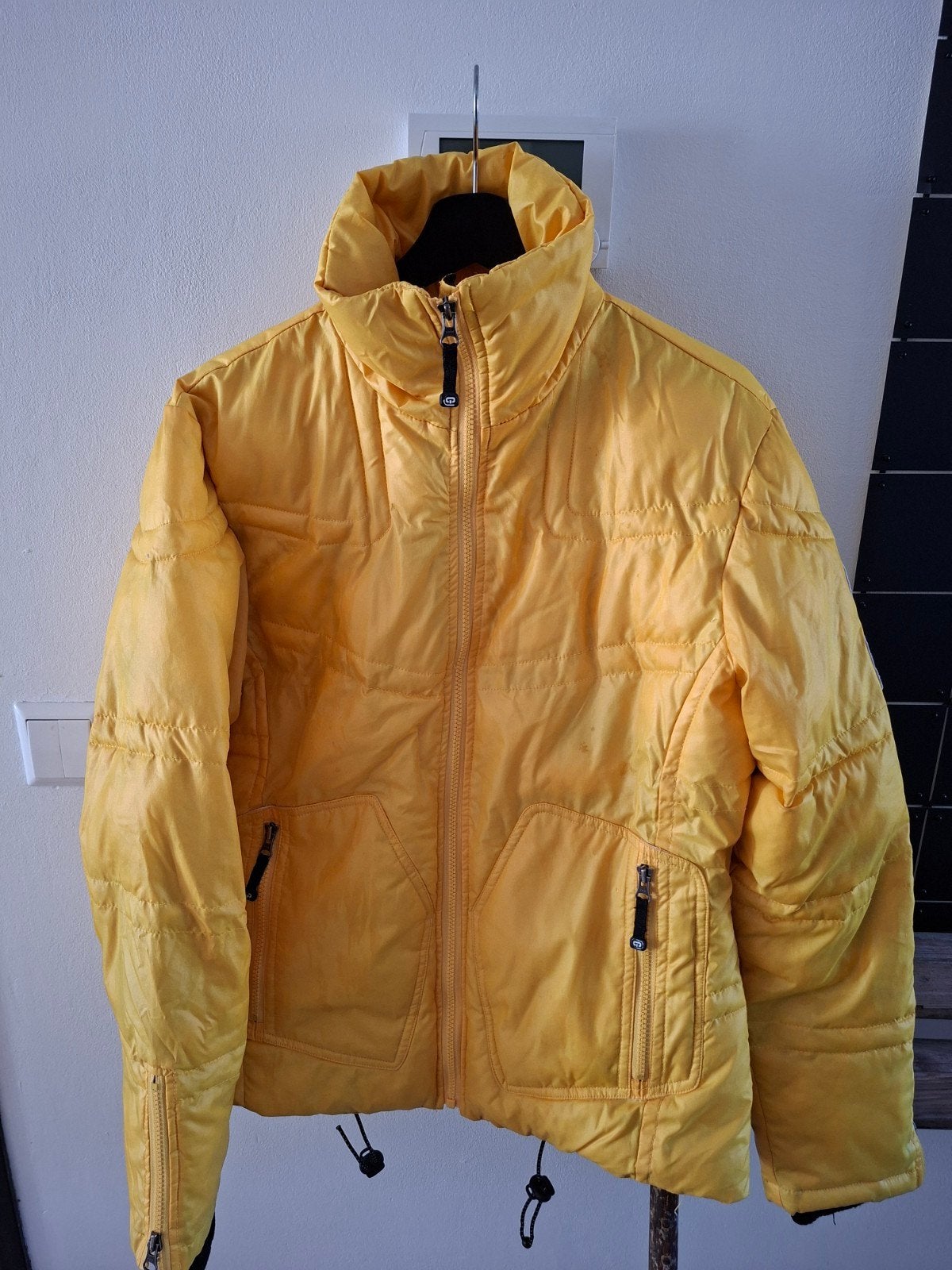 Gele X-ING ski-jas met RECCO reflector, Maat 38/40 (M), X-ING, Ophalen of Verzenden, Zo goed als nieuw