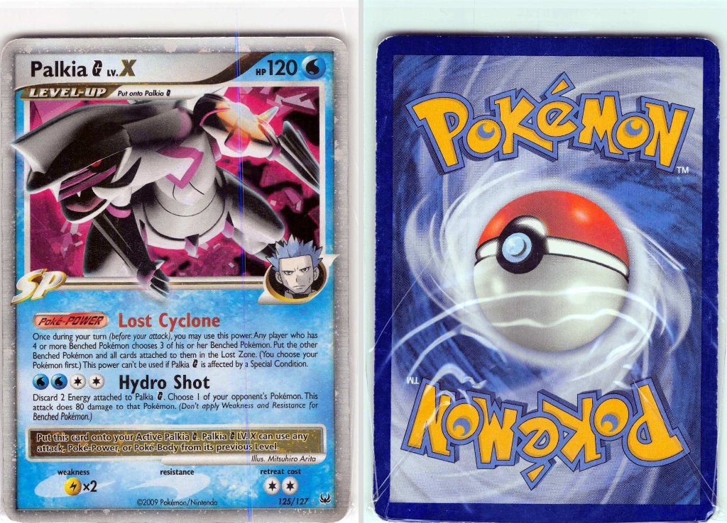 Pokémon kaart: Palkia [G] LV.X (PL 125), Ophalen of Verzenden, Zo goed als nieuw