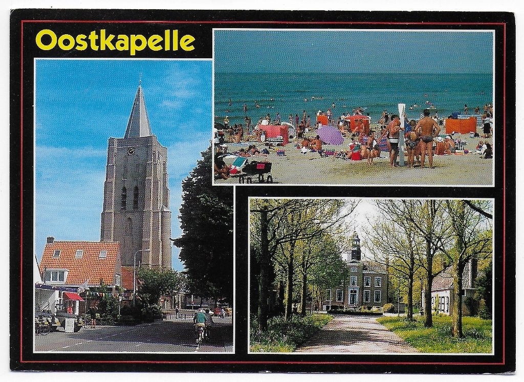Oostkapelle -- Gelopen ansichtkaart (B6194), Ophalen of Verzenden, 1980 tot heden, Gelopen