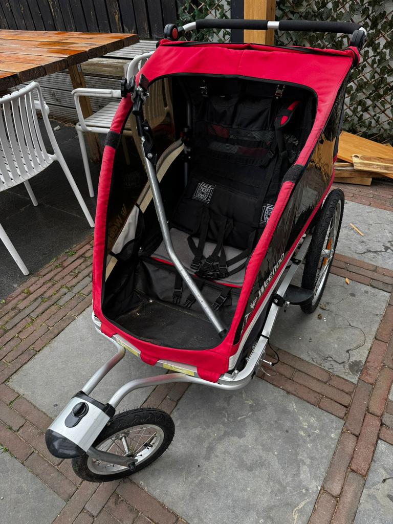 Weehoo Fietskar voor twee kinderen, Ophalen, Gebruikt, Opvouwbaar, 20 tot 40 kg